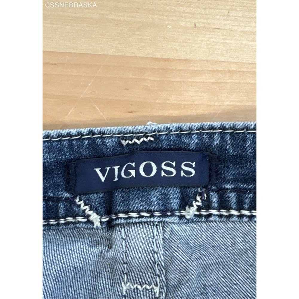 Vigoss Blue Jeans Womens Capri Heritage Fit - Size‎ S7/8 L27 - Picture 7 of 10
